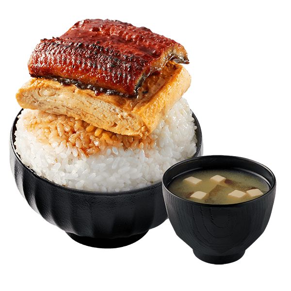 Thick Tamagoyaki with Soy Glazed Unagi Donburi