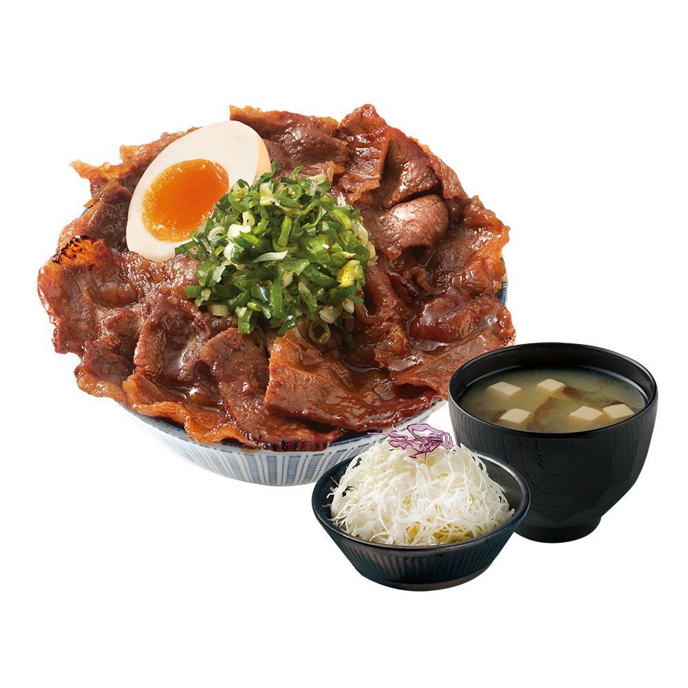 鹽蔥燒肉丼(牛/豚)