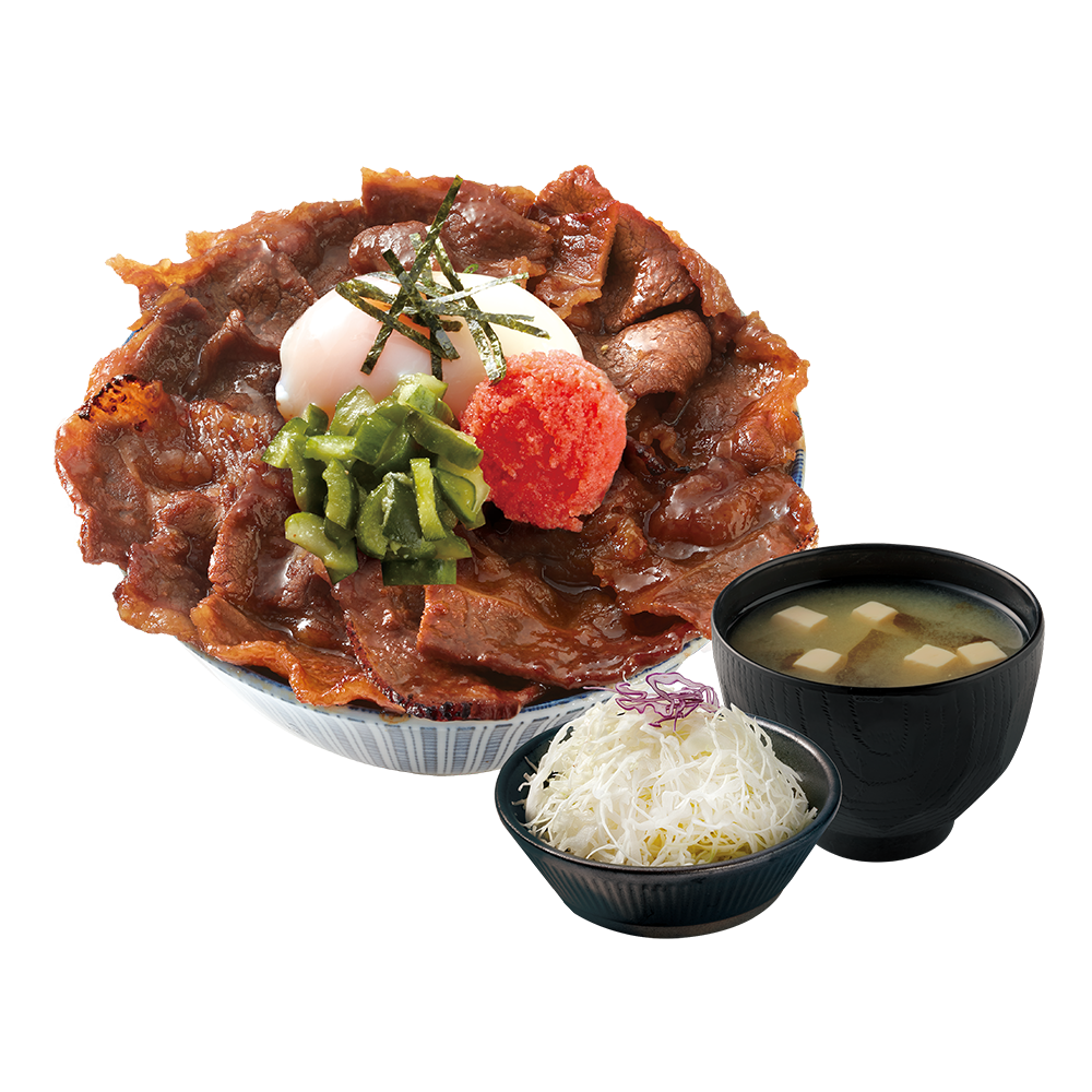 明太燒肉丼(牛/豚)